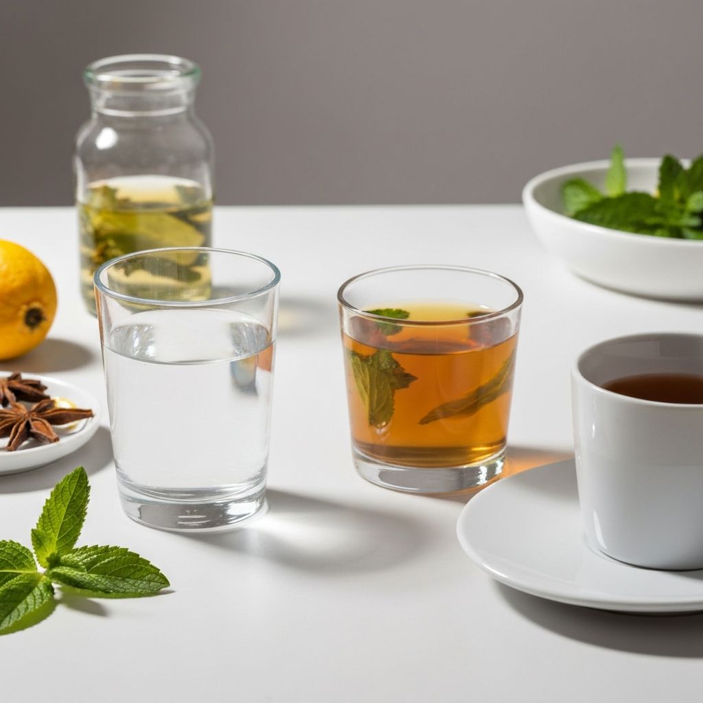 Water and natural beverages for hydration